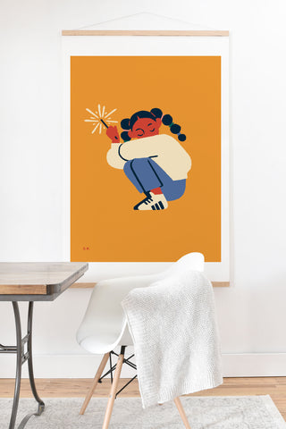 Sabrena Khadija Spark Art Print And Hanger