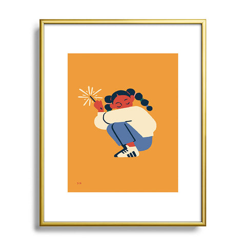 Sabrena Khadija Spark Metal Framed Art Print