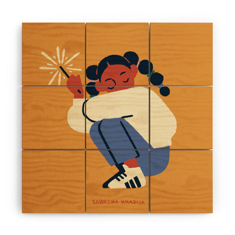 Sabrena Khadija Spark Wood Wall Mural