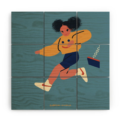 Sabrena Khadija Suspend Wood Wall Mural