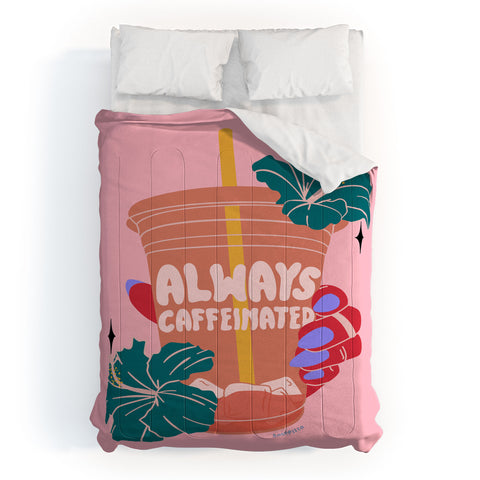 Sagepizza ALWAYS CAFFEINATED Comforter