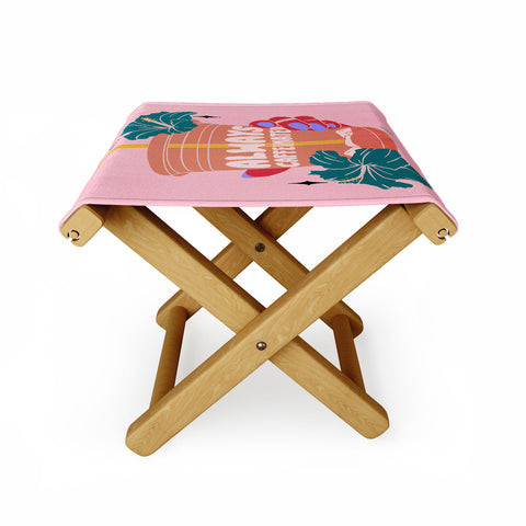 Sagepizza ALWAYS CAFFEINATED Folding Stool