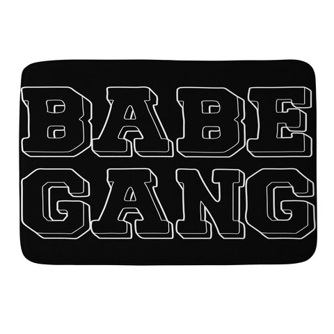 Sagepizza Babe Gang Memory Foam Bath Mat