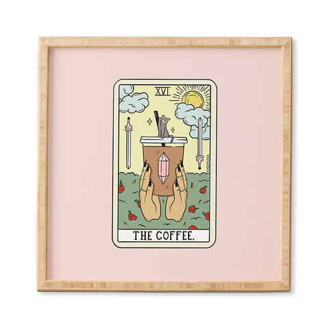 Sagepizza COFFEE READING UPDATED LIGHT Framed Wall Art