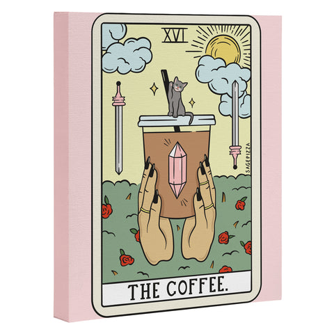 Sagepizza COFFEE READING UPDATED LIGHT Art Canvas