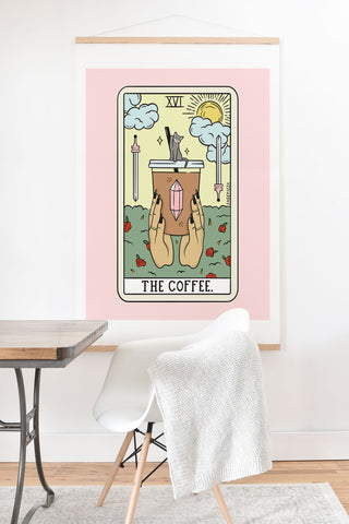 Sagepizza COFFEE READING UPDATED LIGHT Art Print And Hanger