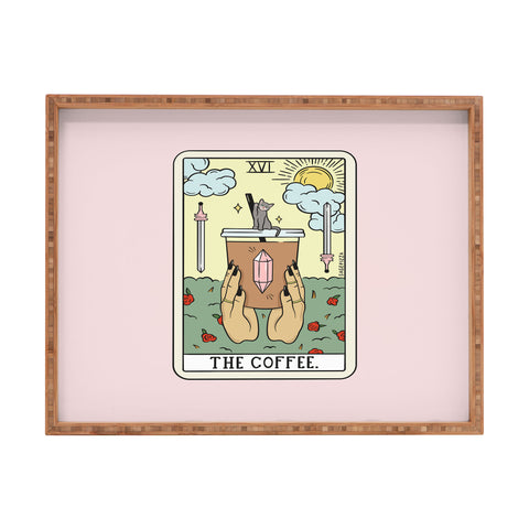 Sagepizza COFFEE READING UPDATED LIGHT Rectangular Tray