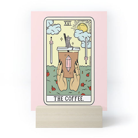 Sagepizza COFFEE READING UPDATED LIGHT Mini Art Print