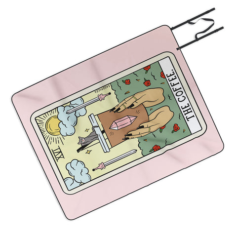 Sagepizza COFFEE READING UPDATED LIGHT Picnic Blanket