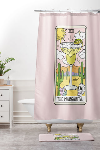 Sagepizza Margarita Reading II Shower Curtain And Mat