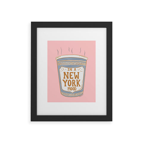 Sagepizza NEW YORK MOOD Framed Art Print