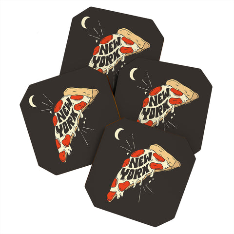 Sagepizza New York Slice Coaster Set