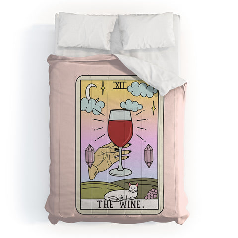 Sagepizza Wine Reading Comforter