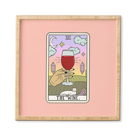 Sagepizza WINE READING LIGHT Framed Wall Art