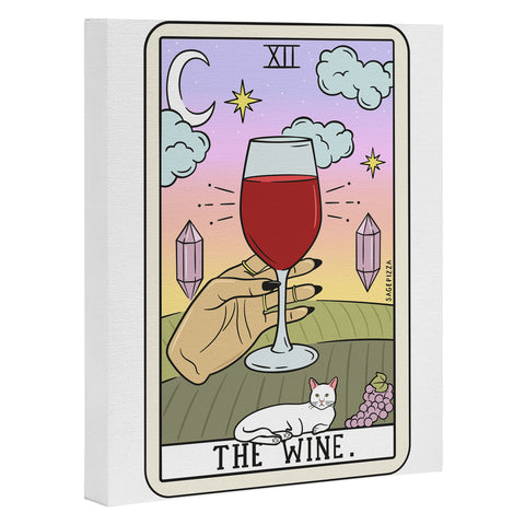 Sagepizza WINE READING LIGHT Art Canvas