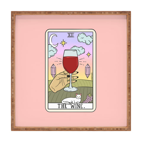 Sagepizza WINE READING LIGHT Square Tray