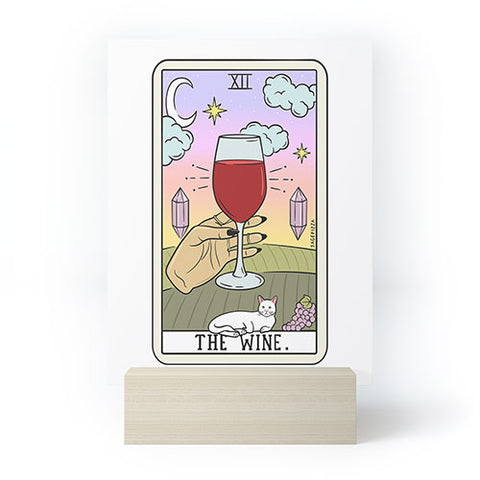 Sagepizza WINE READING LIGHT Mini Art Print