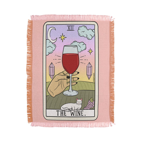 Sagepizza WINE READING LIGHT Throw Blanket