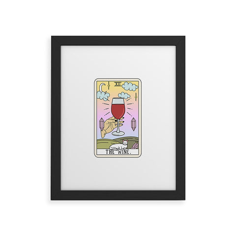Sagepizza Wine Reading Framed Art Print