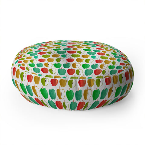 Sam Osborne Bold Apples Floor Pillow Round