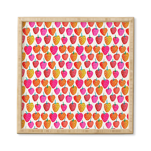 Sam Osborne Bold Strawberries Framed Wall Art