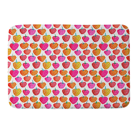 Sam Osborne Bold Strawberries Memory Foam Bath Mat