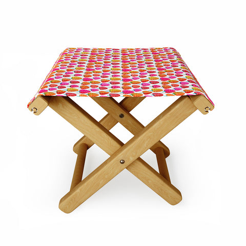 Sam Osborne Bold Strawberries Folding Stool