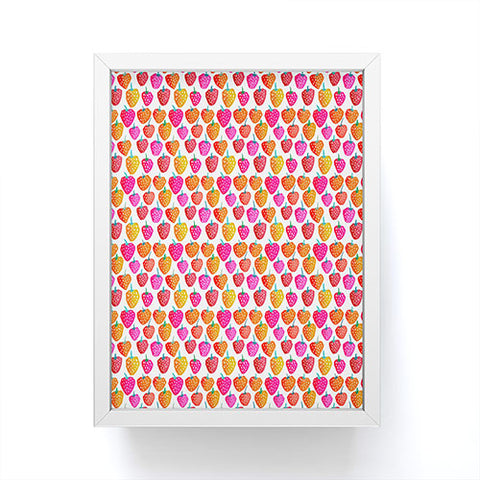 Sam Osborne Bold Strawberries Framed Mini Art Print