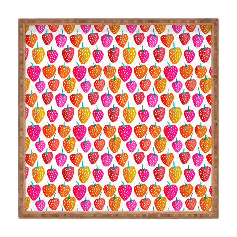 Sam Osborne Bold Strawberries Square Tray