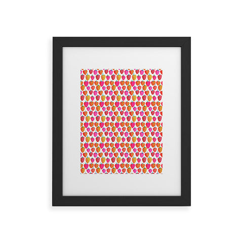 Sam Osborne Bold Strawberries Framed Art Print