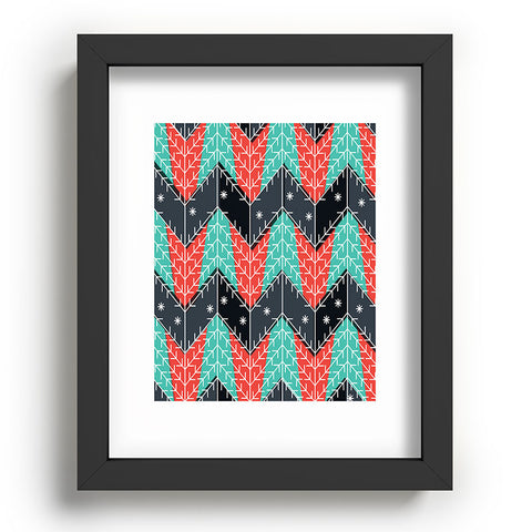 Sam Osborne Christmas Trees Recessed Framing Rectangle