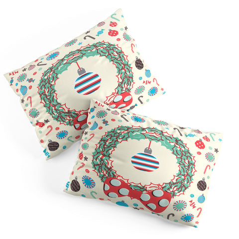 Sam Osborne Christmas Wreath Pillow Shams