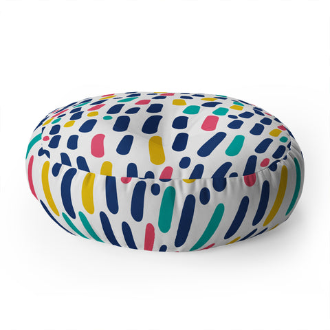 Sam Osborne Dots and Dashes Floor Pillow Round