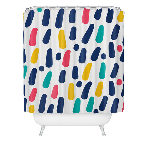 Sam Osborne Dots and Dashes Shower Curtain
