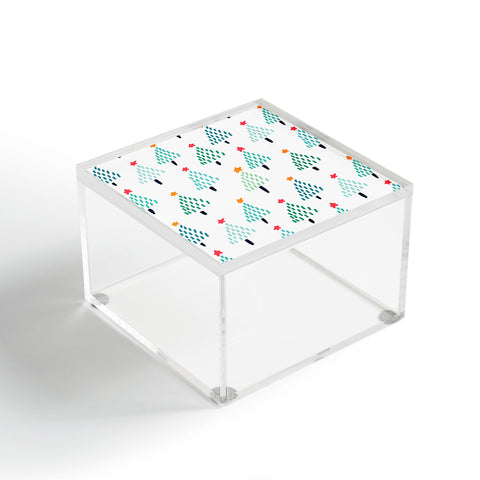 Sam Osborne Dotty Christmas Trees Polar Acrylic Box