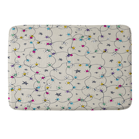 Sam Osborne Fairy Lights Memory Foam Bath Mat
