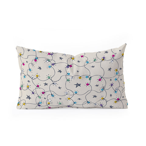 Sam Osborne Fairy Lights Oblong Throw Pillow