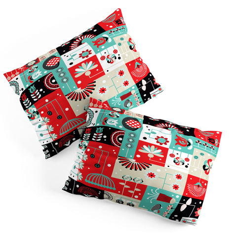 Sam Osborne Floral Grid Pillow Shams