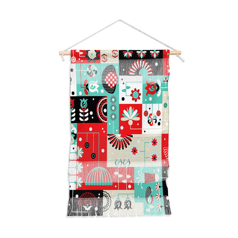 Sam Osborne Floral Grid Wall Hanging Portrait