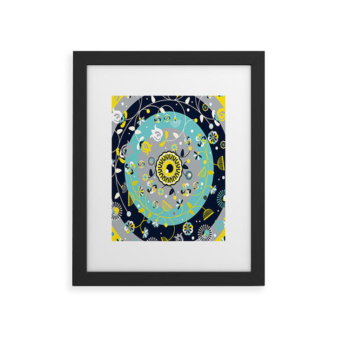 Sam Osborne Floral Target Framed Art Print