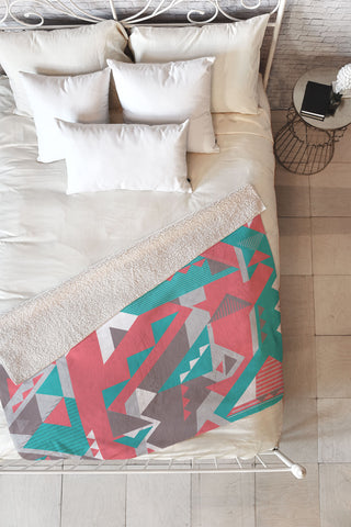 Sam Osborne Folded Angles Fleece Throw Blanket