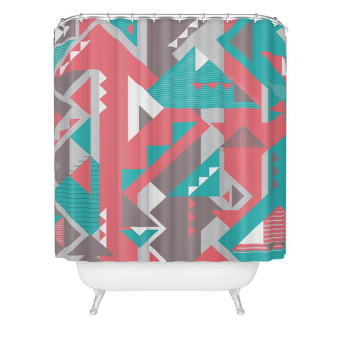 Sam Osborne Folded Angles Shower Curtain
