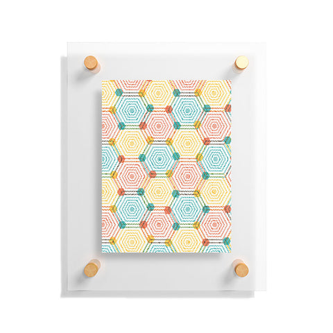 Sam Osborne Hexagon Weave Floating Acrylic Print