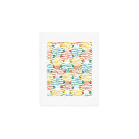 Sam Osborne Hexagon Weave Art Print