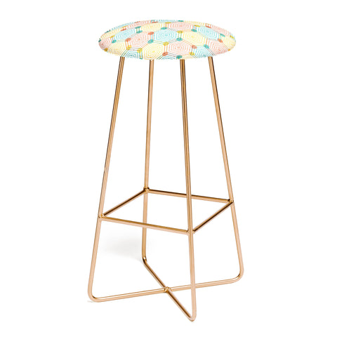 Sam Osborne Hexagon Weave Bar Stool