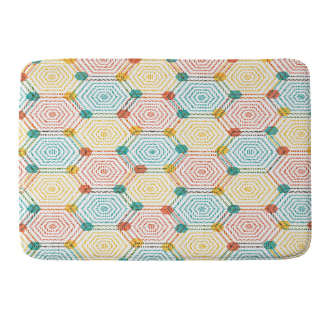 Sam Osborne Hexagon Weave Memory Foam Bath Mat
