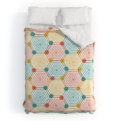 Sam Osborne Hexagon Weave Duvet Cover