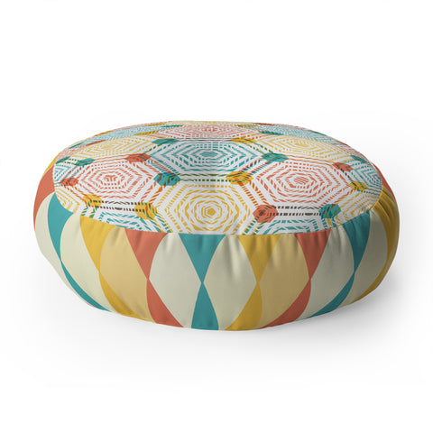 Sam Osborne Hexagon Weave Floor Pillow Round