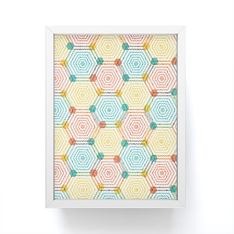 Sam Osborne Hexagon Weave Framed Mini Art Print