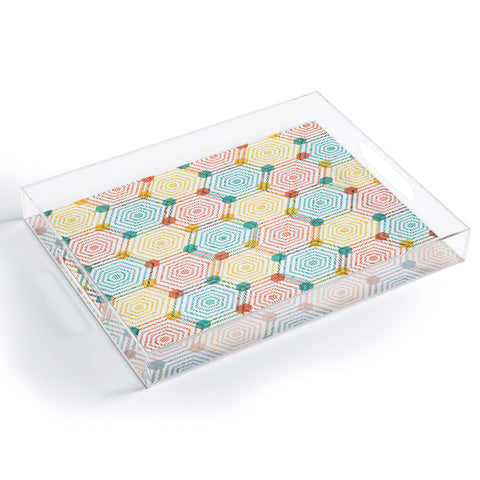 Sam Osborne Hexagon Weave Acrylic Tray